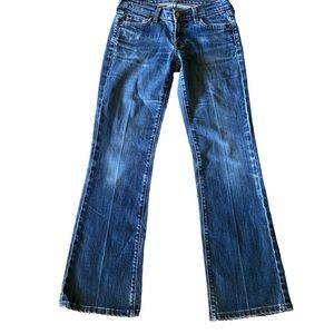 7 For All Mankind Boot Cut Denim Jeans Size 26 Inseam 31 EUC